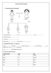 English Worksheet: 3rd hour activities for 7th grades
