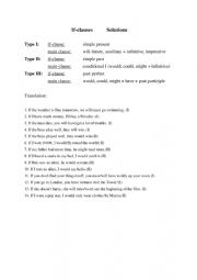 English Worksheet: if-clauses