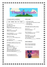 English Worksheet: Thunderclouds - LSD