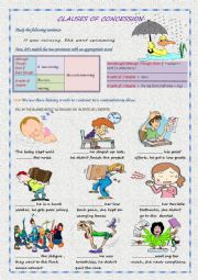 English Worksheet: ALTHOUGH - IN SPITE OF - DESPITE