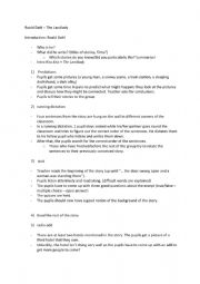 English Worksheet: The Landlady Roald Dahl