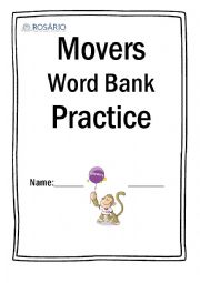 English Worksheet: Movers word bank practice