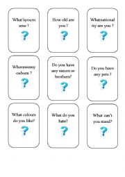 question cards