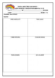 English Worksheet: candies