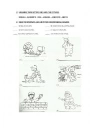 English Worksheet: JOBS AND PROFESSION