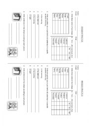 English Worksheet: WAS AND WERE