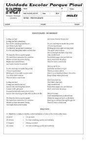 English Worksheet: Lets sing