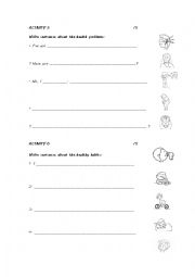 English Worksheet: Health Problems