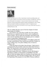 English Worksheet: We are just beginning 