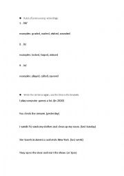English Worksheet: Rule and Practice: the -ed sound