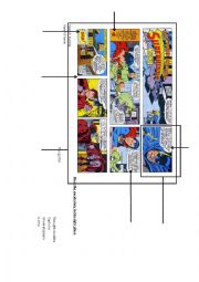 Superheroes comics vocabulary