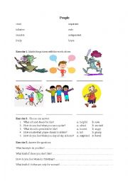 English Worksheet: People