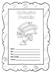 English Worksheet: Portfolio cover