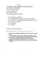 English Worksheet: Ready for Advanced review unit 5