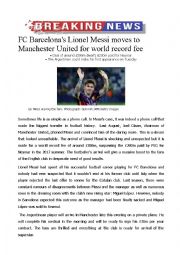 English Worksheet: messi