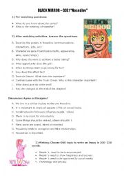 English Worksheet: Black Mirror 