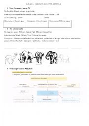 English Worksheet: learn more about South Africa