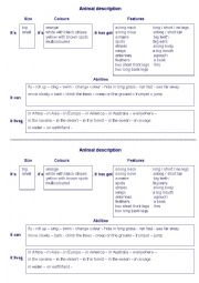 describing animals - grid