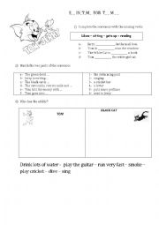 English Worksheet: Springtime for Thomas