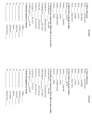 English Worksheet: There is and there are, numbers, has got, prepositions