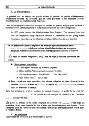 English Worksheet: GR Le prtrit