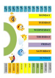 English Worksheet: Poster calendar