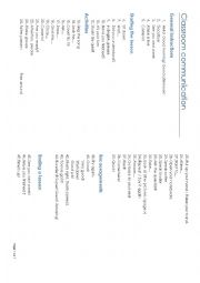 English Worksheet: Clasroom instructions