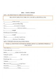 English Worksheet: I HAVE A DREAM BY ABBA