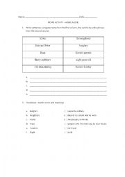 Home Alone - Movie Worksheet