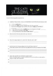 English Worksheet: The cats of Ulthar