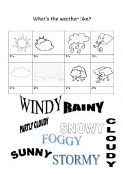 English Worksheet: Whats the weather like?