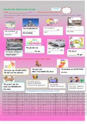 PREPOSITIONS OF PLACE TEST 