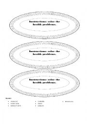 English Worksheet: HEALTH PROBLEMS AND REMEDIES