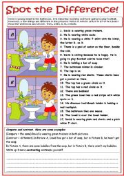 English Worksheet: Spot the Difference