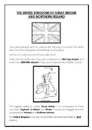 English Worksheet: Introduction to Great Britain