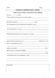 English Worksheet: Oral comprehension on Amish lifestyle