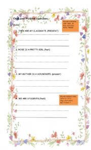 English Worksheet: verb to be in present and past  exercises