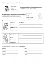 English Worksheet: Review Exercises