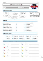 Placement test 4th grade