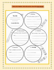 English Worksheet: narrative story