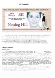 English Worksheet: Movie: Notting Hill