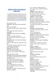 English Worksheet: Idioms with Get