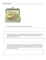English Worksheet: Description of objects