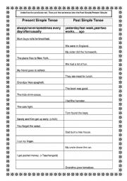 English Worksheet: mixed tenses