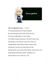 English Worksheet: Saxon Genitive