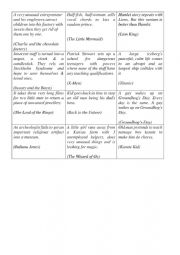 English Worksheet: Guess the film by plot