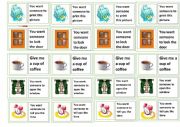 English Worksheet: making Requests cards