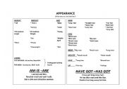 English Worksheet: physical appearance excercises