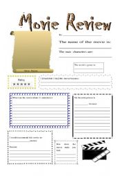 English Worksheet: Movie review