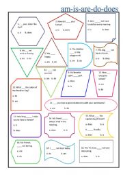 Auxiliaries verbs remedial exercises